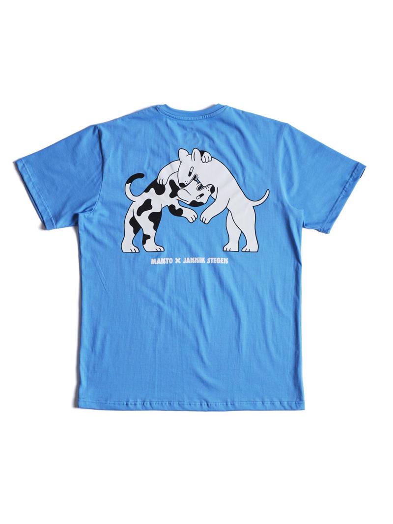 MANTO dogs tshirt - blue